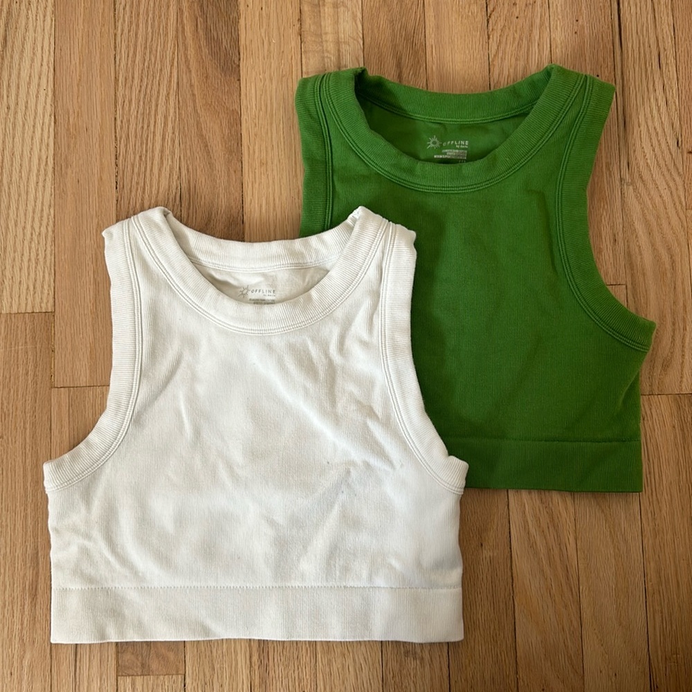 Two Pieces OFFLINE by Aerie Seamless High Neck Sports Bra